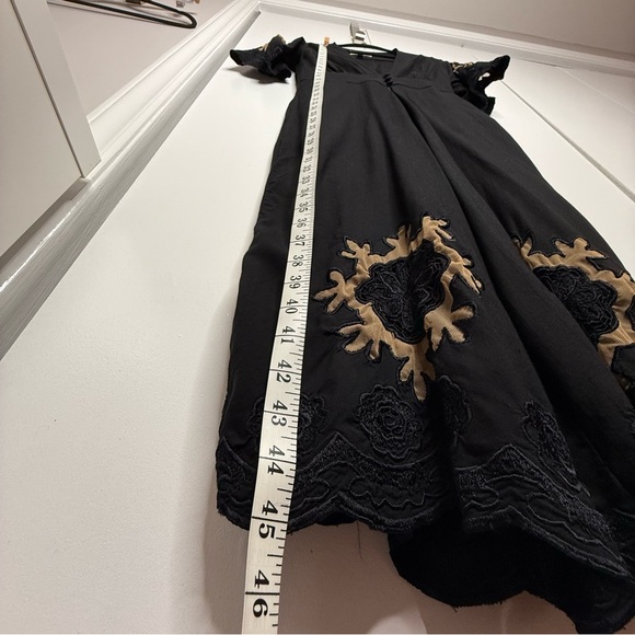 Cleobella Black Embroidered Jumpsuit Boho style lightweight - Small - Picture 9 of 13